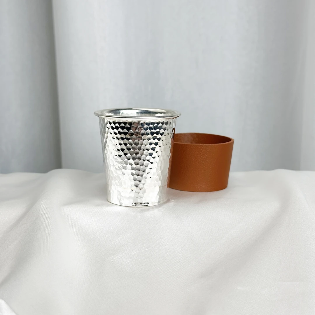 清货-手工锤纹杯主人杯中号(带杯套)999