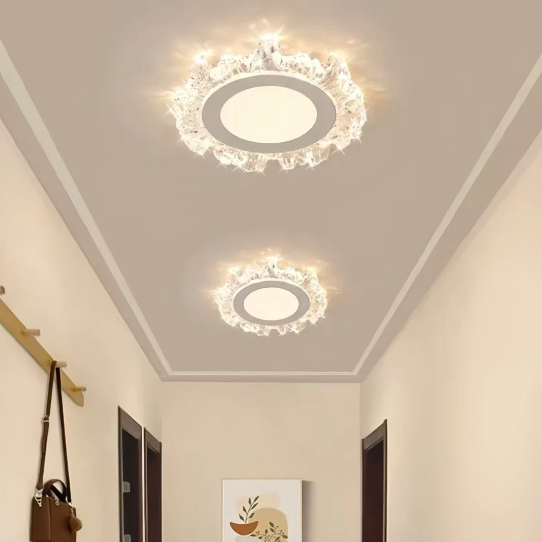 法式奶油风入户门厅走廊过道灯简约现代楼梯阳台吸顶灯玄关衣帽间