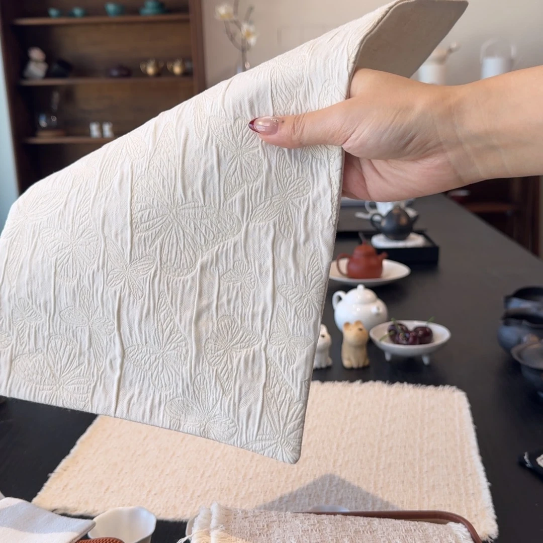 蝴蝶印花茶席一条