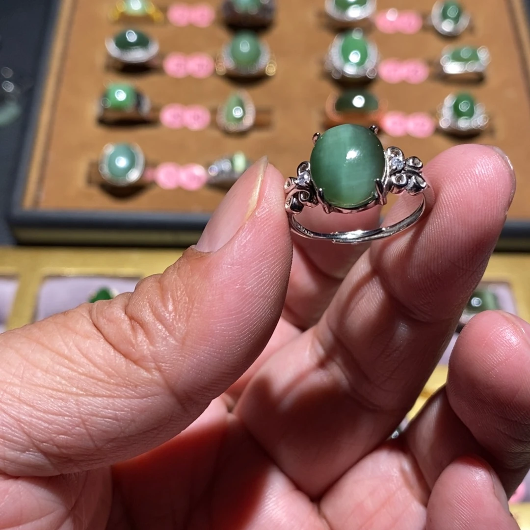 和田玉（碧玉）戒指未镶嵌