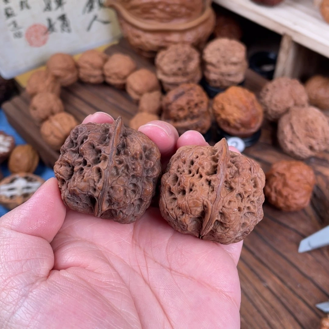 文玩核桃把件翊**y临江古蟾38