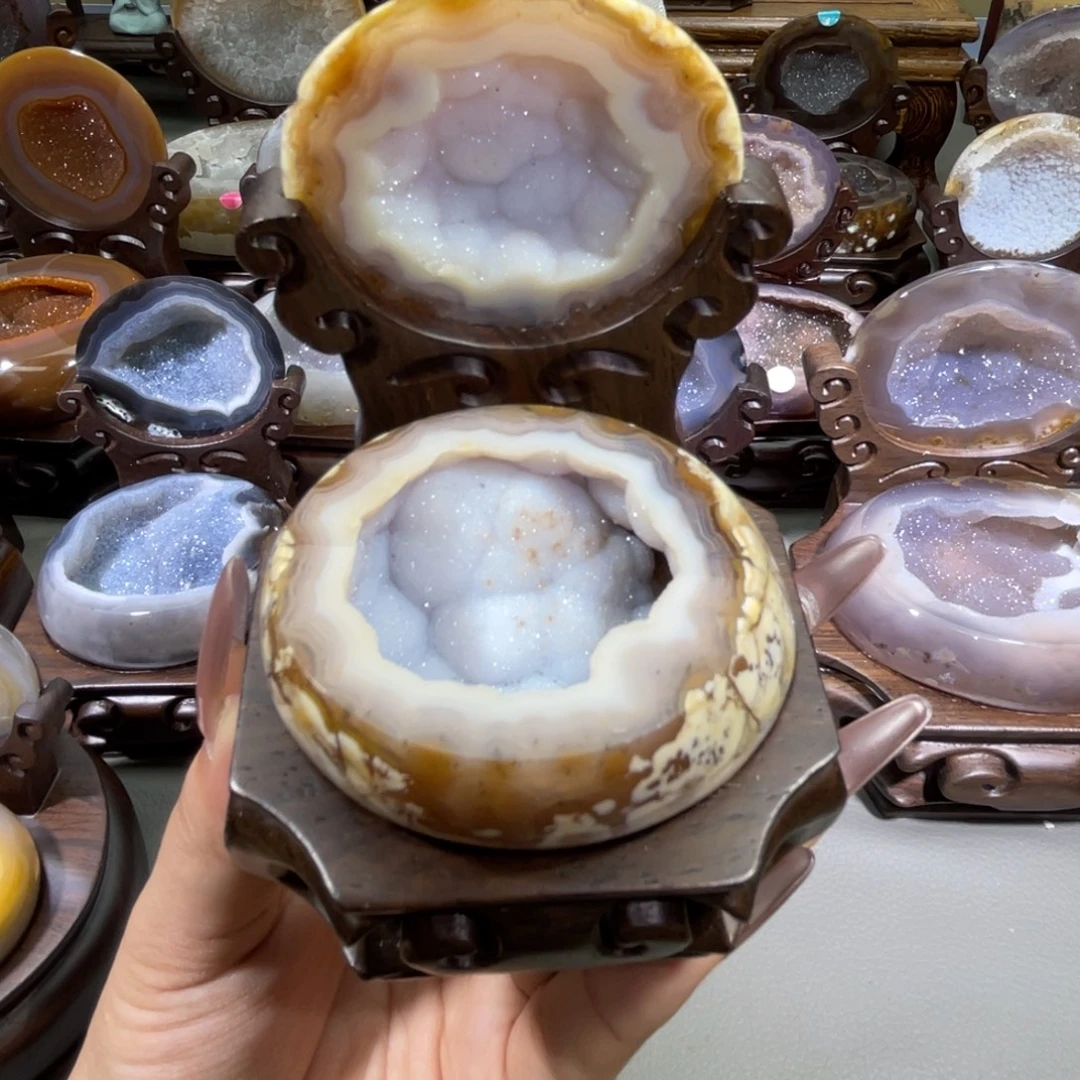 水晶大型摆件（非配饰）未镶嵌聚宝盆