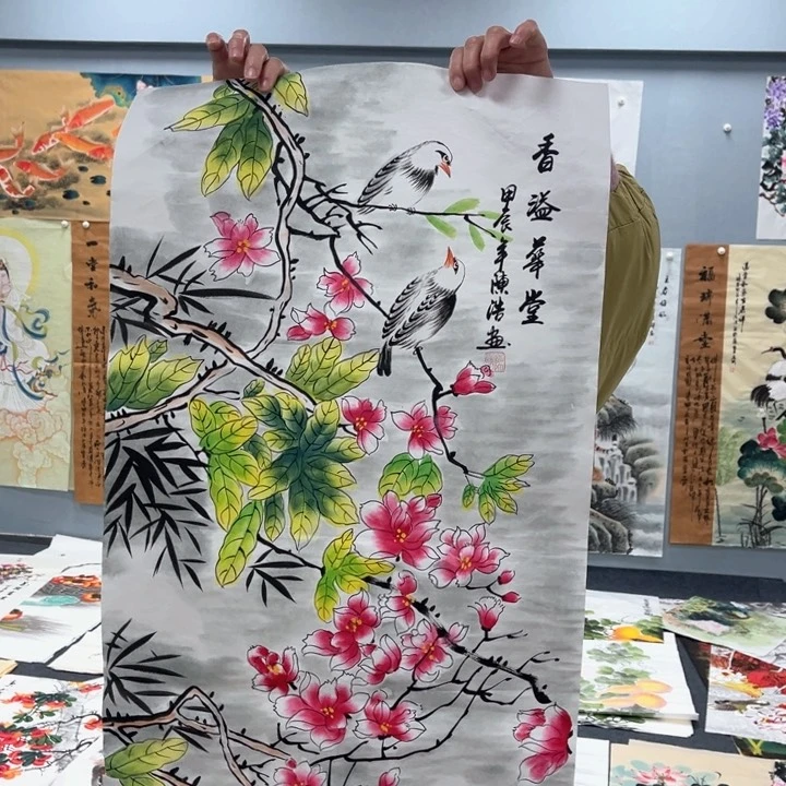 国画我的心好痛啊我的心真的好痛啊好痛啊