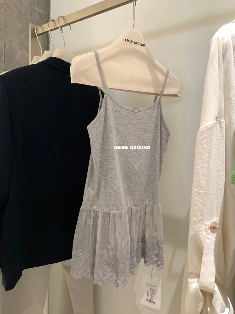 I.miss（70563#）蕾丝拼接吊带背心内搭