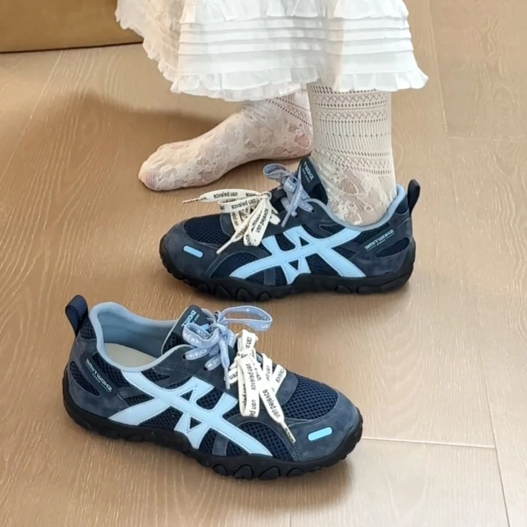 小众内增高德训鞋2025新款爆款鞋子女ins潮百搭休闲厚底运动阿甘