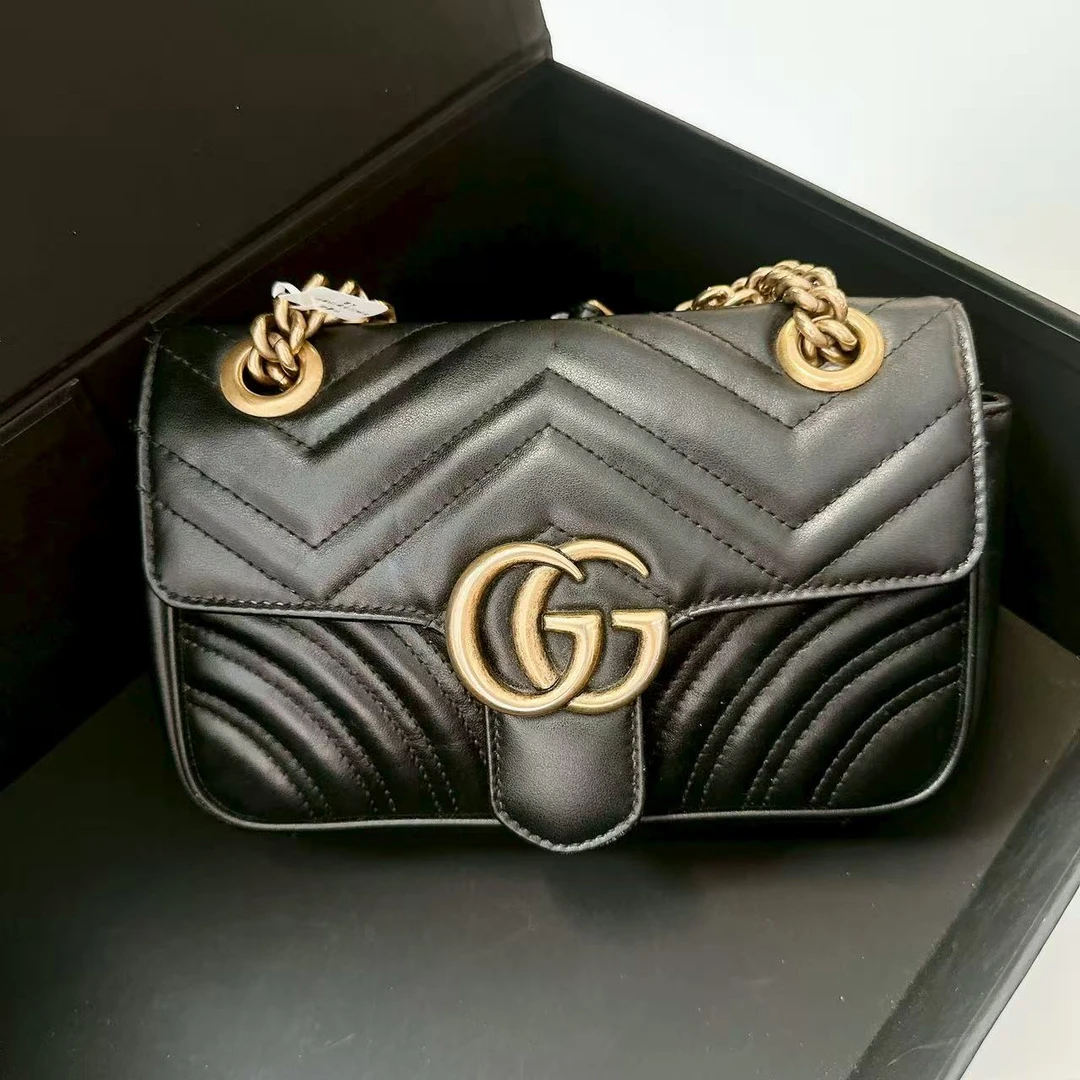 95新 GUCCI/古驰 安洁利严选链条包/0010435
