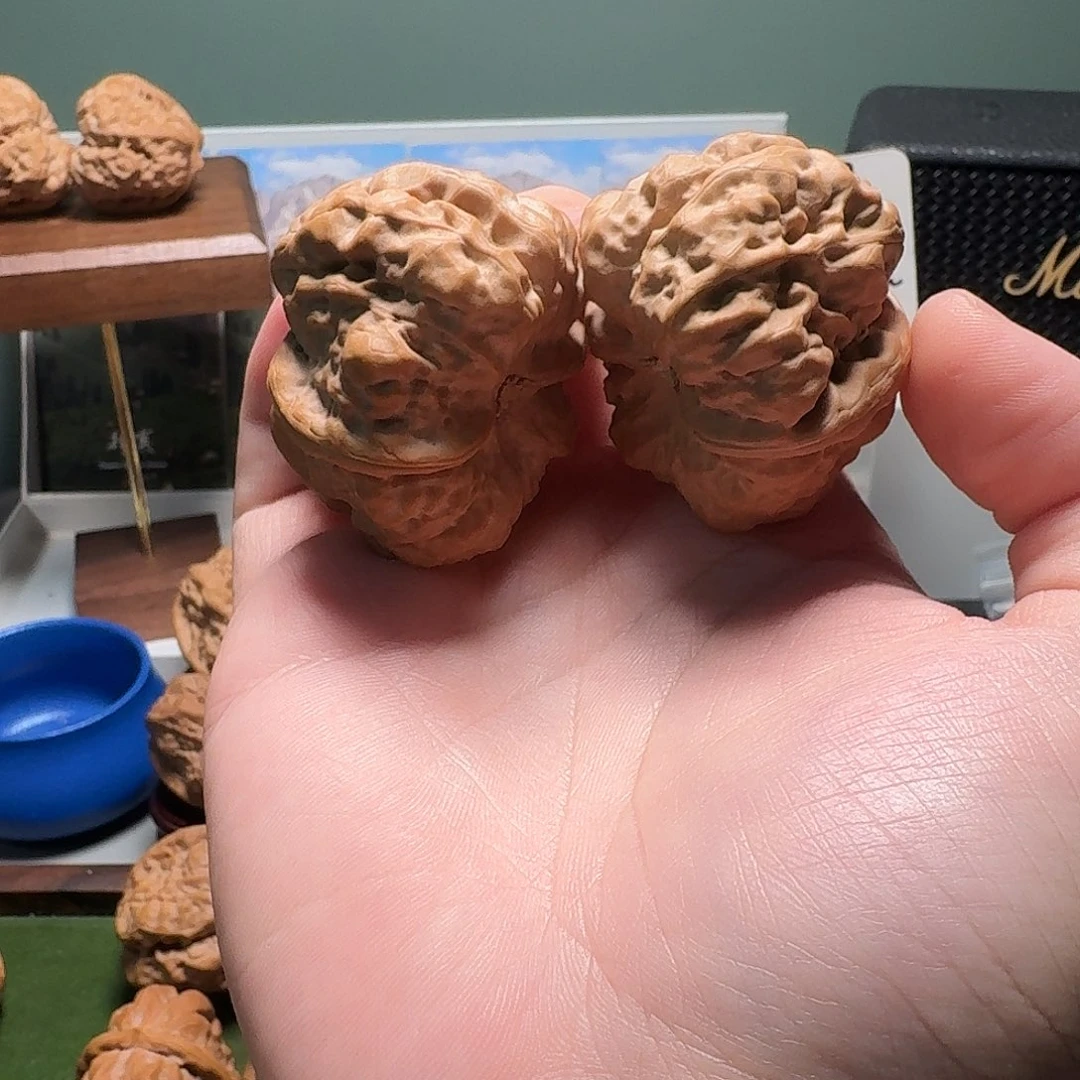 一***友文玩核桃吊坠择真严选延庆41+S级八腿八眼