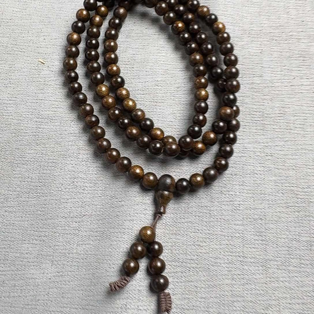 沉香香囊沉香101加里曼丹圆珠多圈卡06发一沉水级