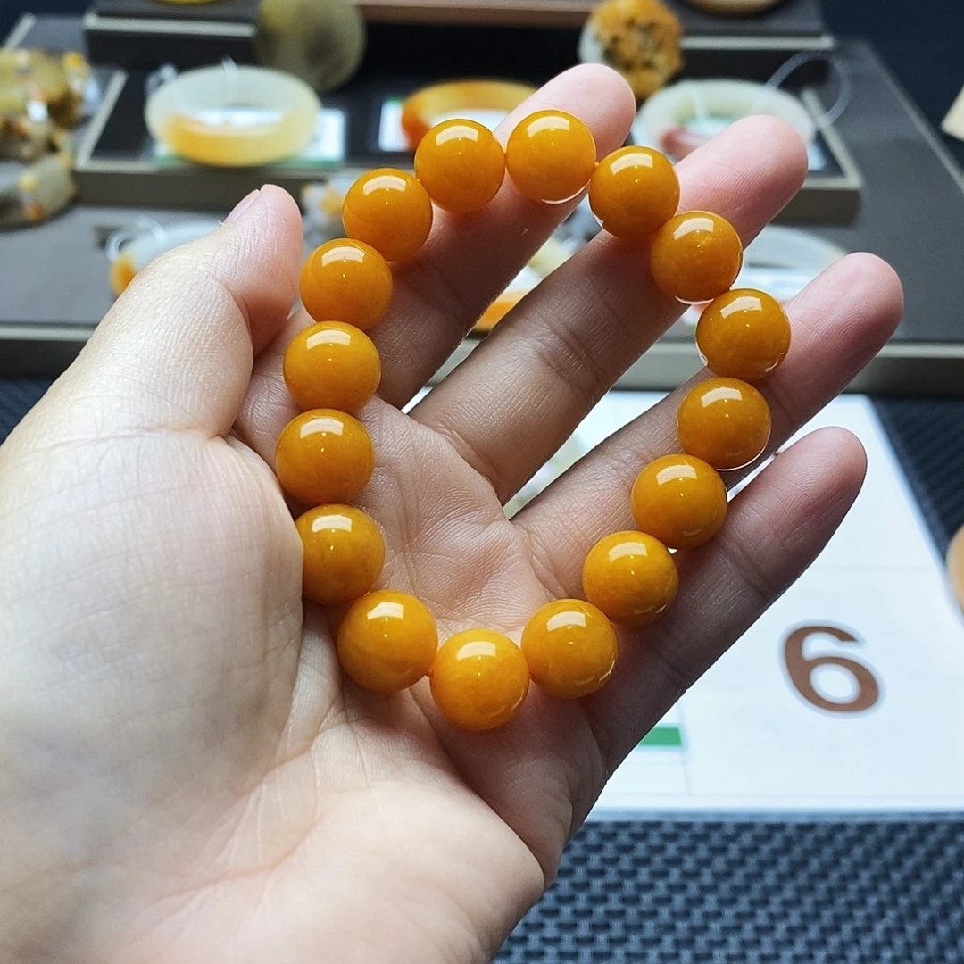 石英质玉（黄龙玉）未镶嵌手镯