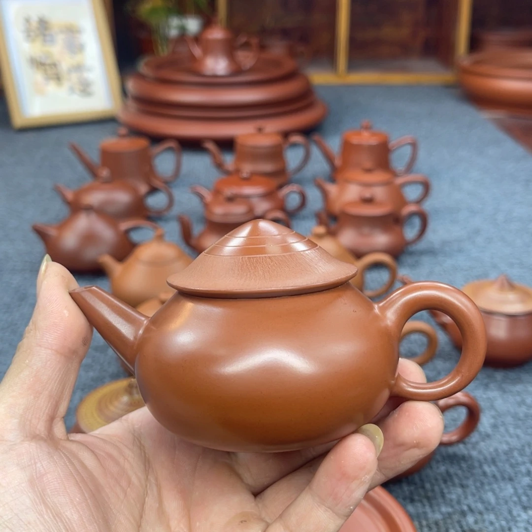 茶壶朱泥垚**?潮州手拉壶
