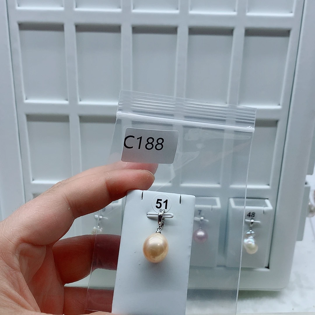 合金淡水珍珠吊坠(不含链)