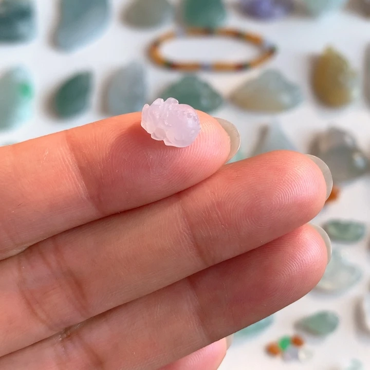 定制翡翠未镶嵌天然翡翠A货冰种貔貅