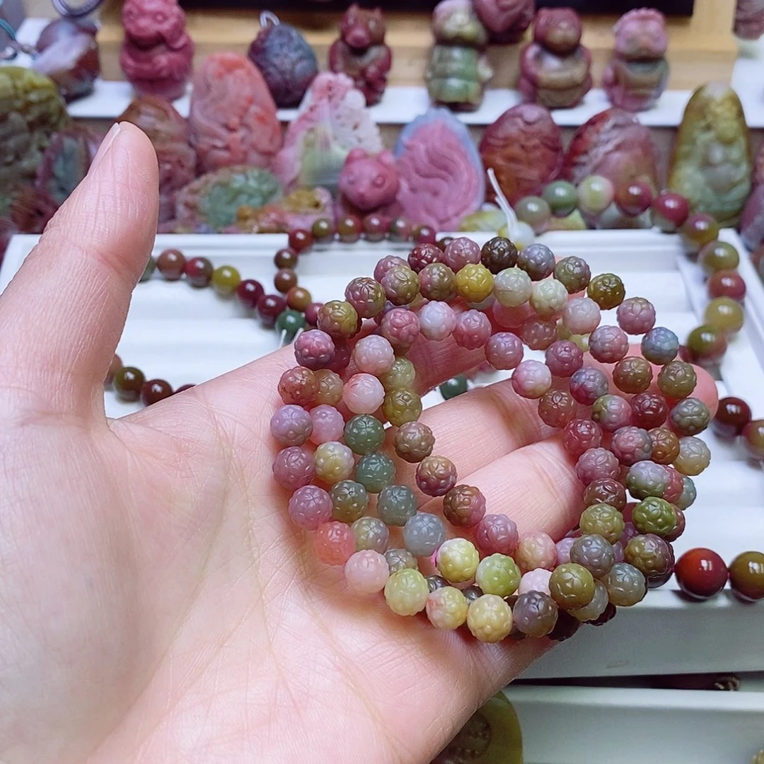 玛瑙/玉髓盐源玛瑙手链未镶嵌