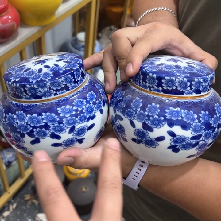 瑕疵福利品陶瓷茶叶罐介意勿拍
