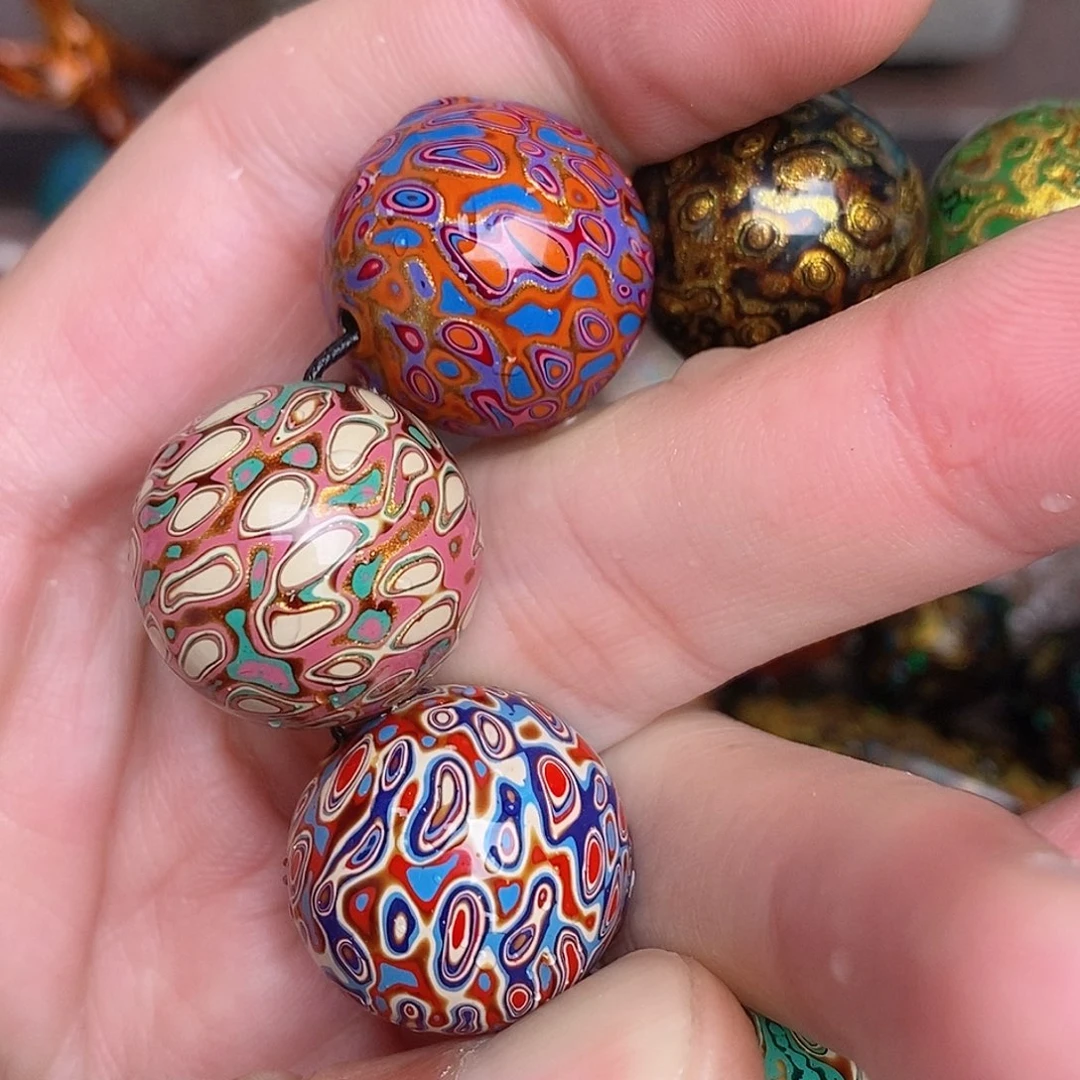 董***呱大漆手做工艺珠子18