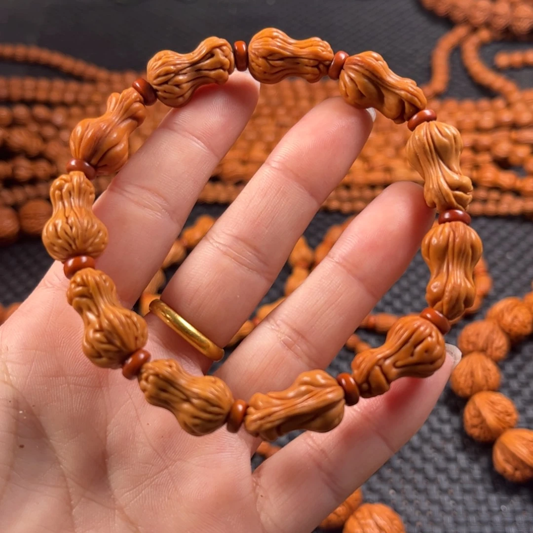 桃核手串Y12链接手串