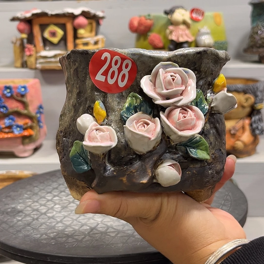 福利288 号陶然花器手工花盆