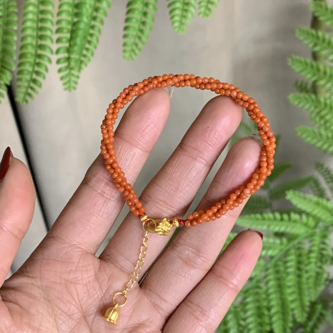 •天然南红麻花多股编织套组A454