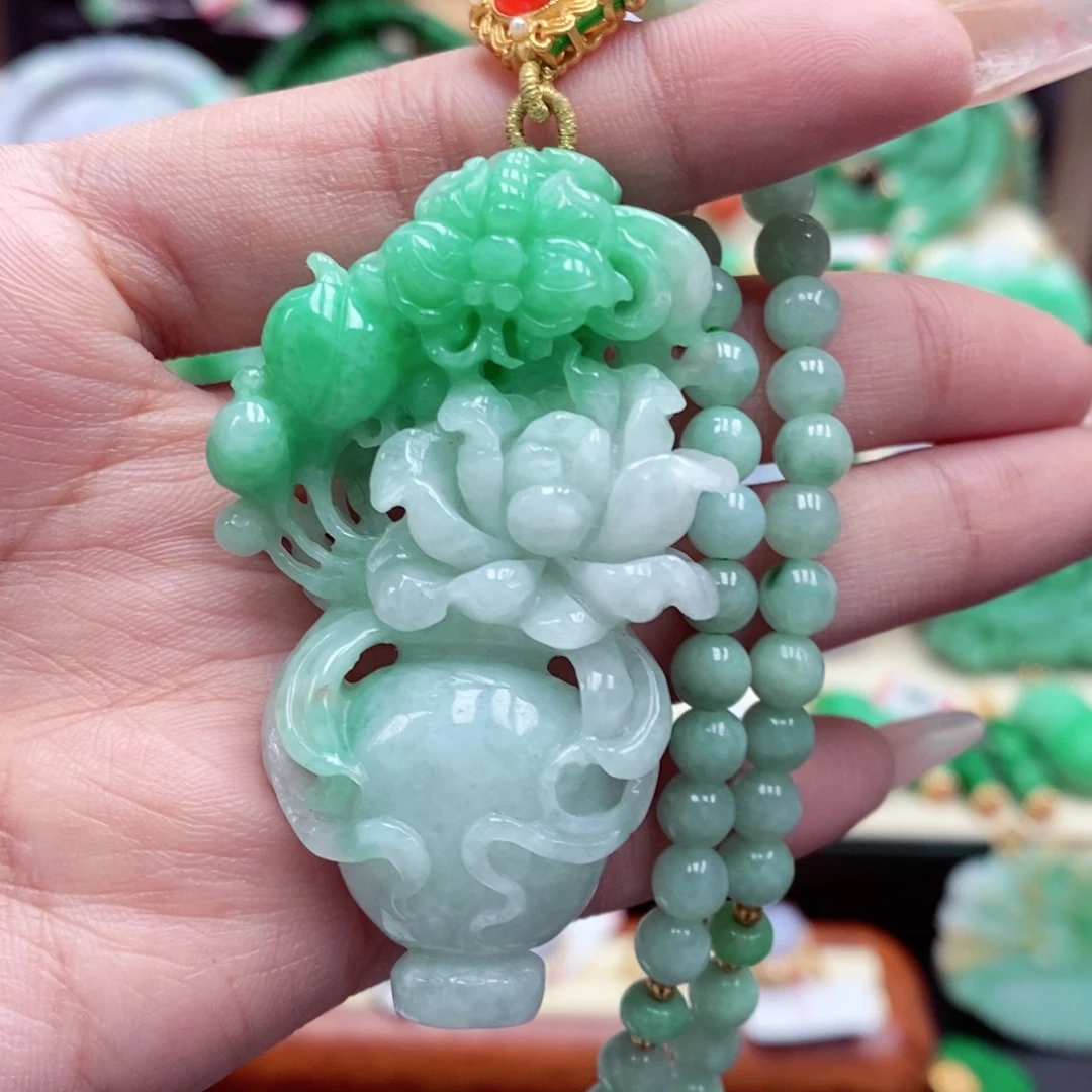 颈饰未镶嵌翡翠翡翠吊坠