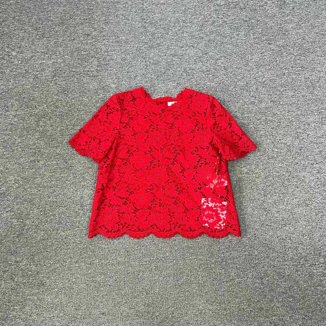 99新 AMIPARIS 华伦天奴 蕾丝短袖 40码