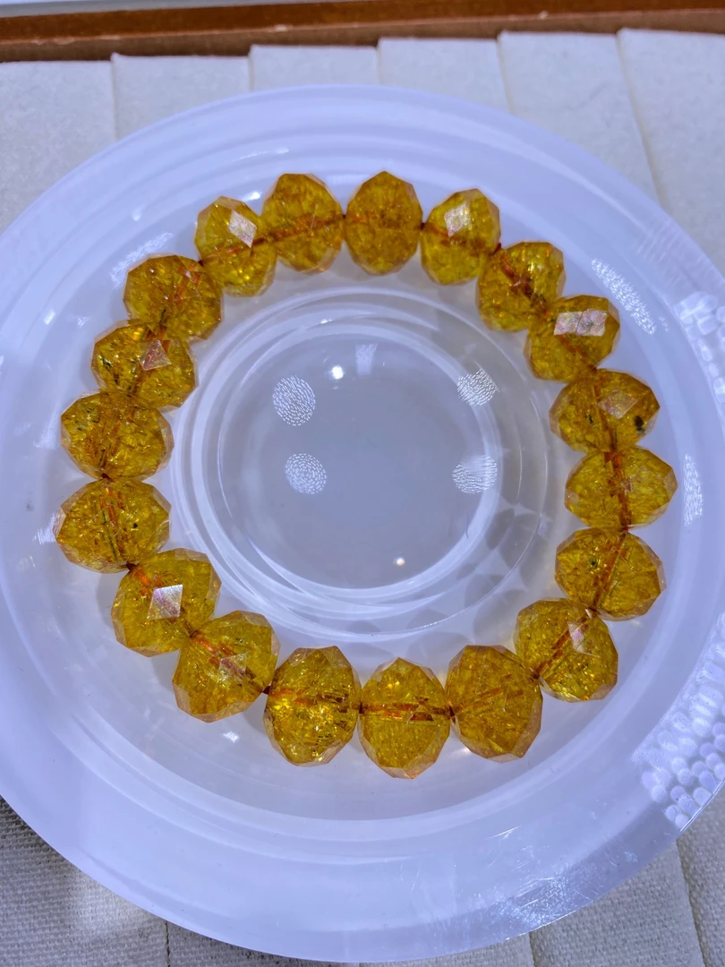 黄色切片手串发一条I13