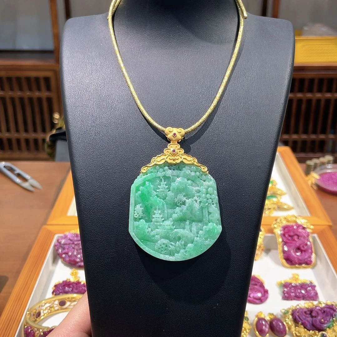 锦纶铁合金吊坠项链