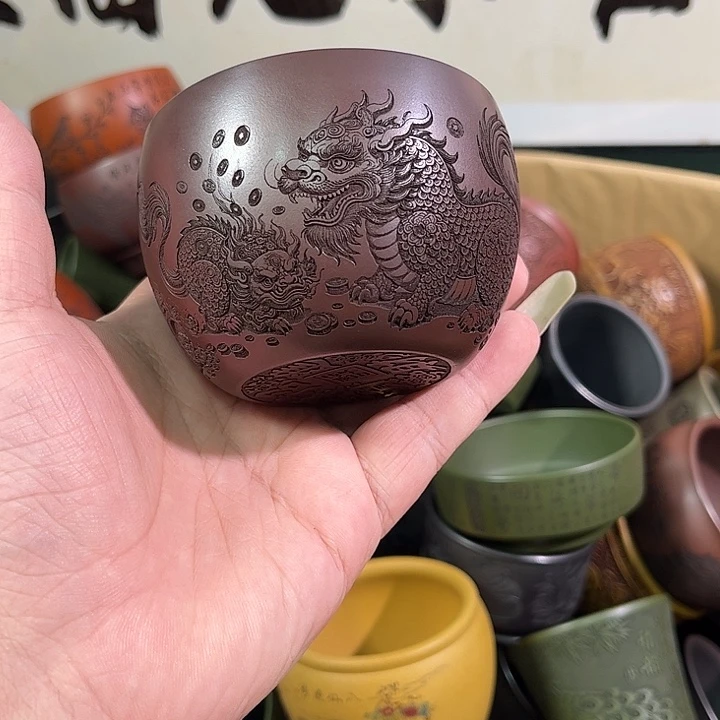 茶杯紫砂全手工紫砂主人杯