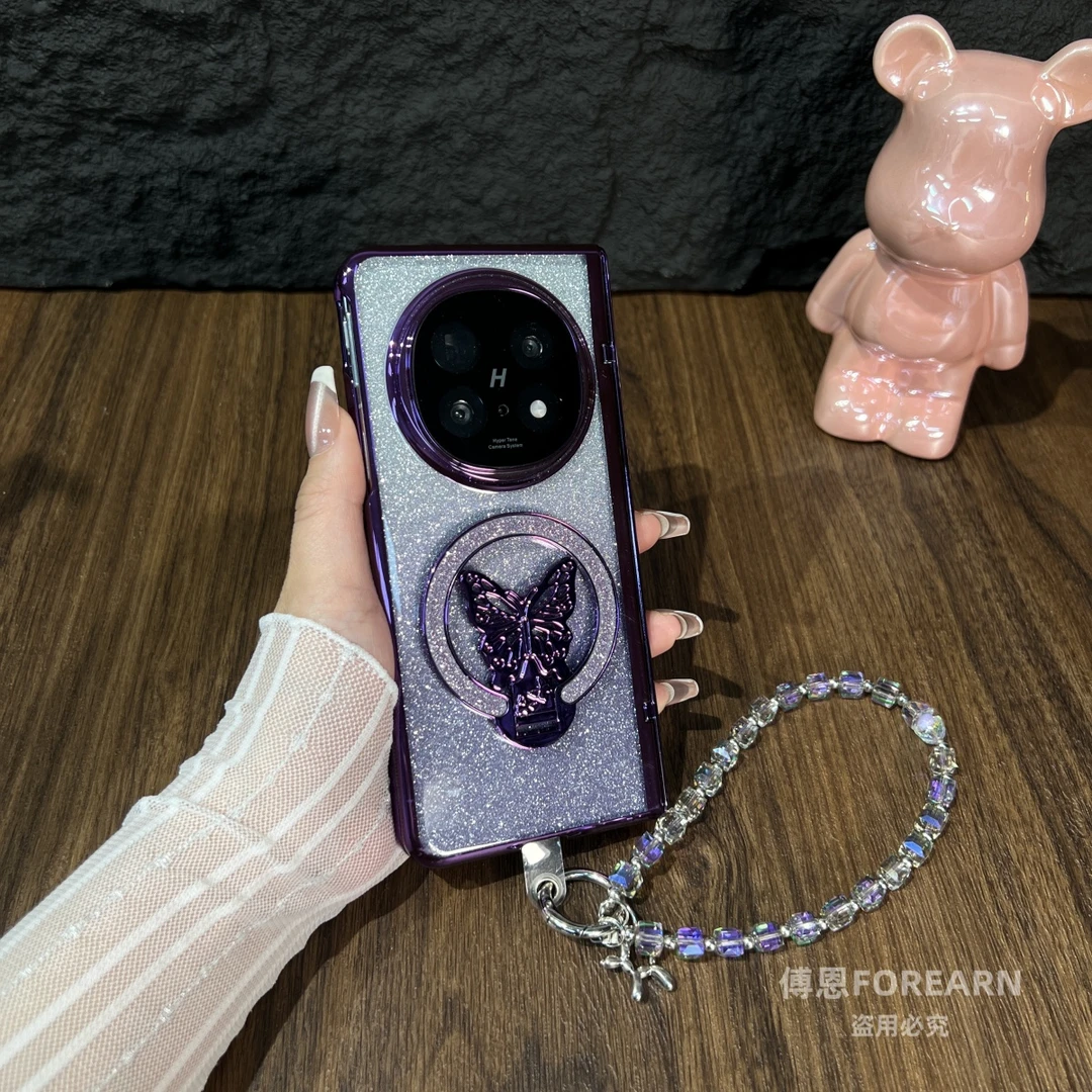适用于oppo find n5手机壳oppofindn5折叠屏支架保护套女壳膜全包