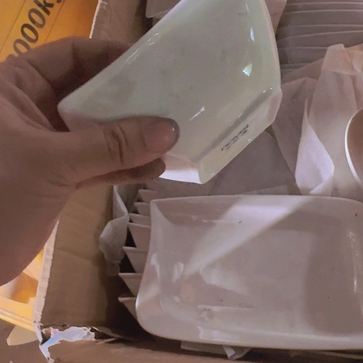 瓷5 英寸 斗笠异性碗 6 个