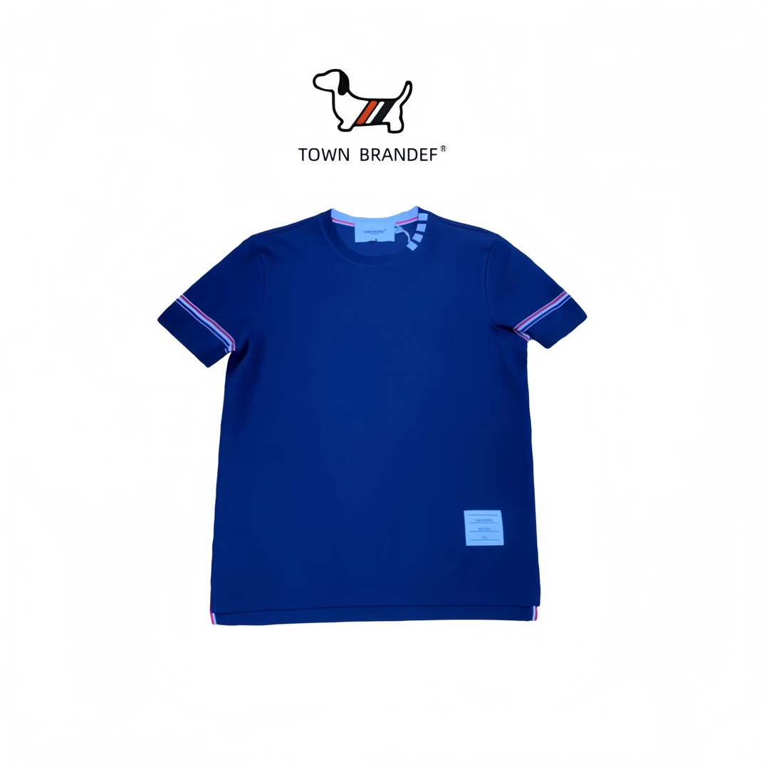 TOWN BRANDEF男装夏季圆领短袖T恤男士宽松休闲百搭透气上衣