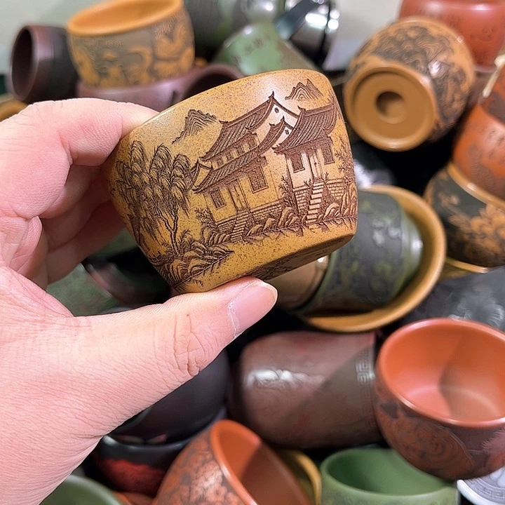 茶杯紫砂全手工紫砂主人杯