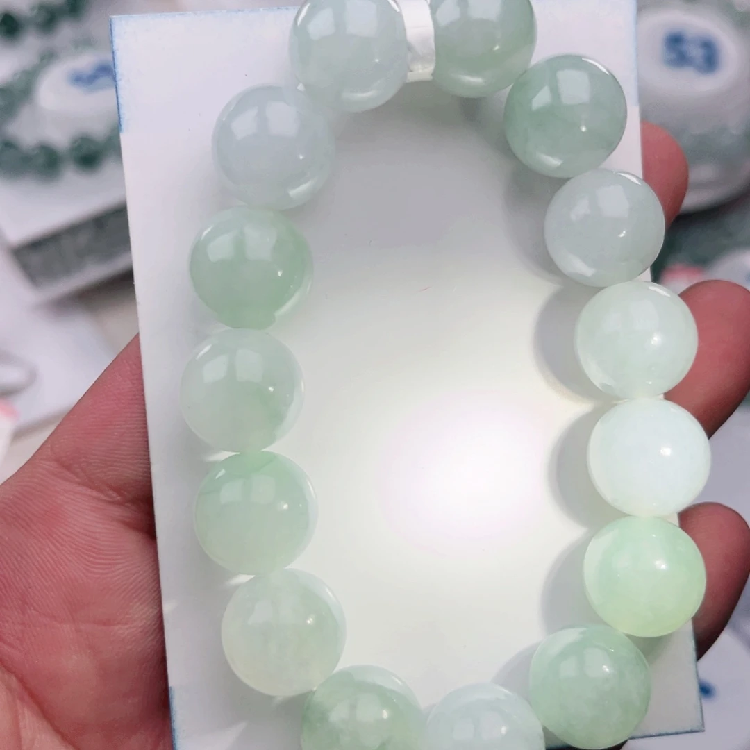 翡翠手链未镶嵌卡13.8