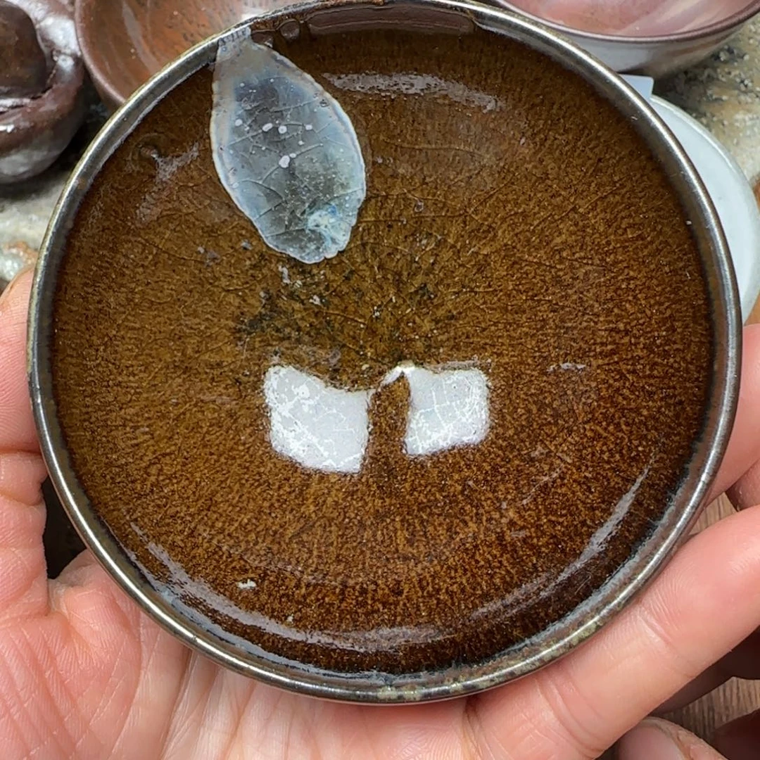 柴烧建盏茶盏茶杯603