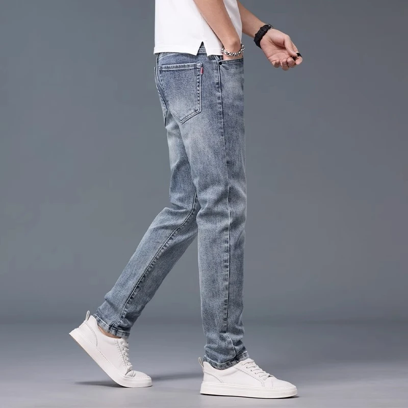 2025夏季潮流百搭薄款韩版直筒男士牛仔裤年冬季增城新塘现货高弹
