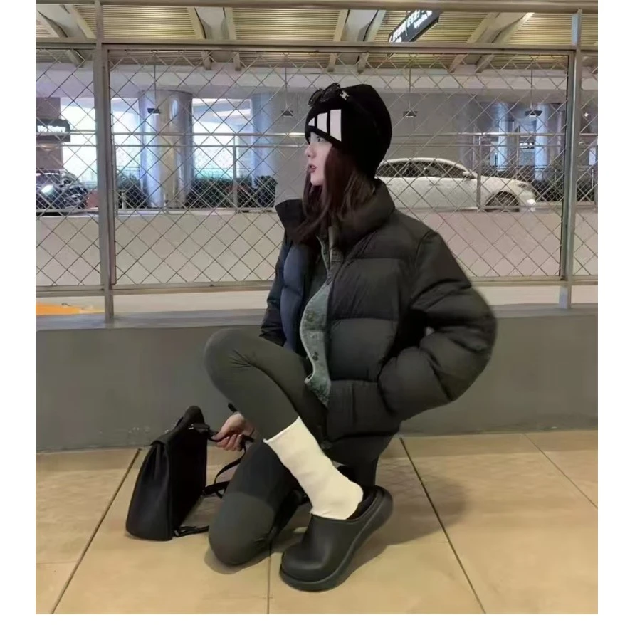 【4色】肯豆风羽绒服女短款2025年新款美式小个子面包服冬季外套