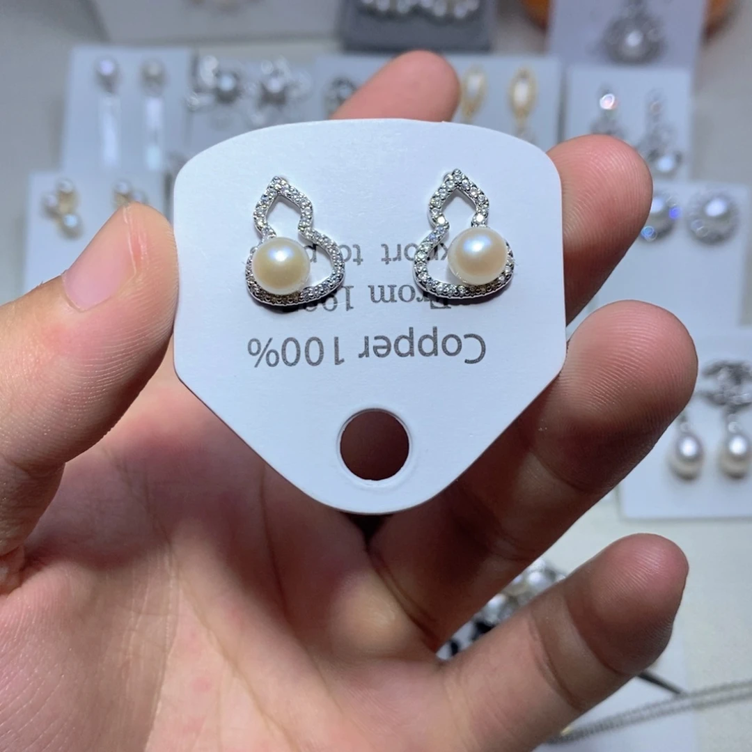 未镶嵌淡水珍珠耳饰