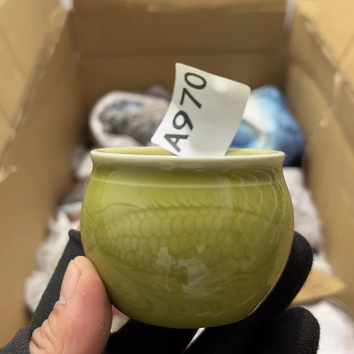 瓷片茶摆件工艺品摆件666