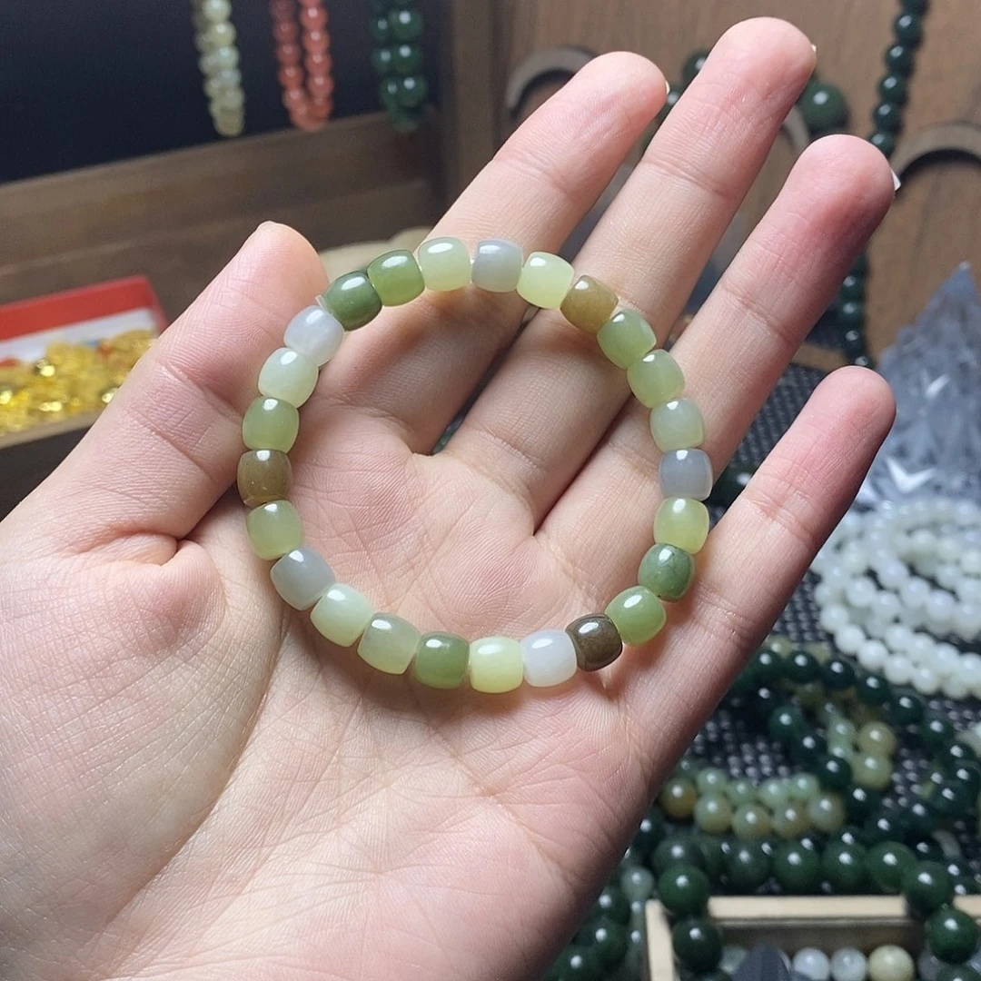 和田玉未镶嵌手串4