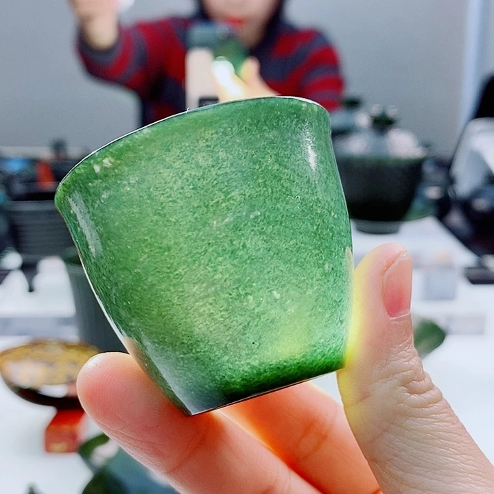 和田玉（青玉）未镶嵌把件微瑕