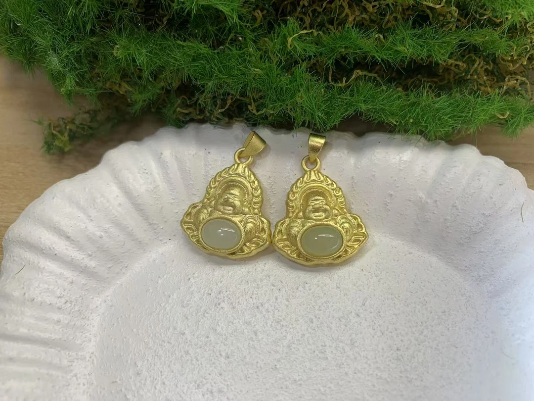 和田玉佛公吊坠/多样性发货/一件（微瑕）