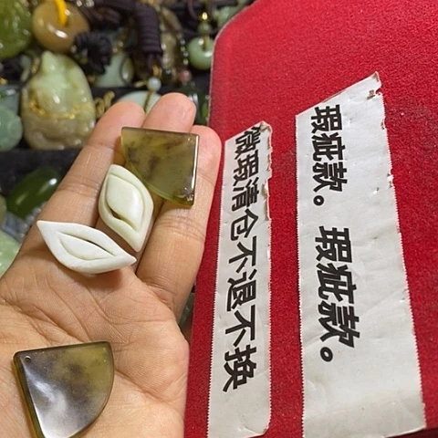 岫玉银S925镶嵌耳环一对两对