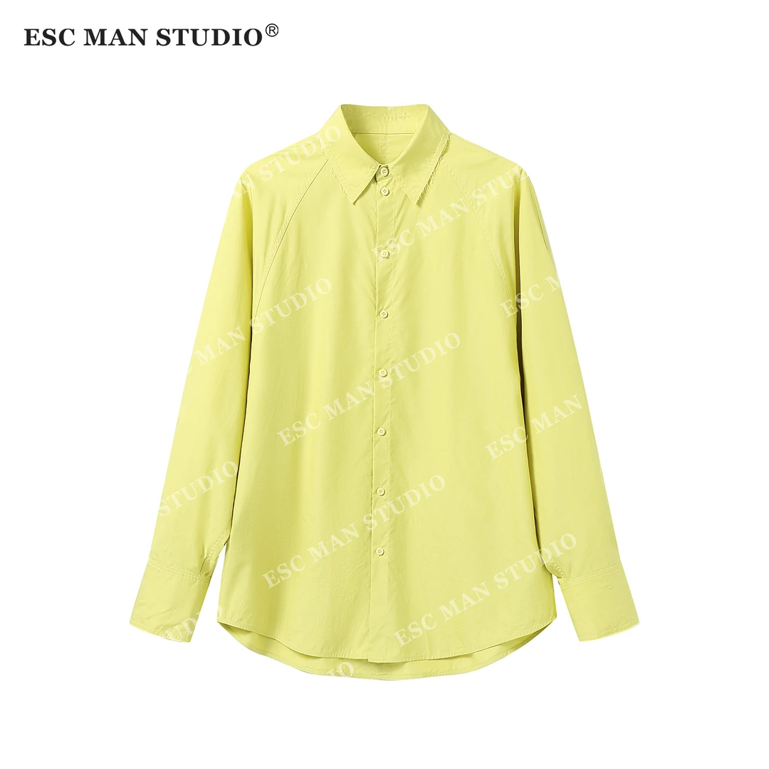 ESC MAN STUDIO/自制 cleanfit简约而不简单的设计感纯色休闲衬衫