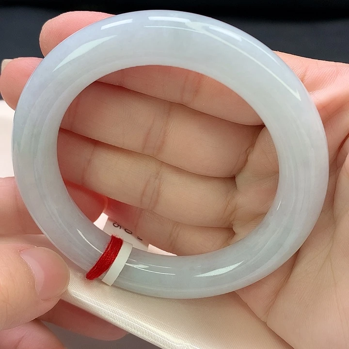 翡翠未镶嵌手镯圆条55