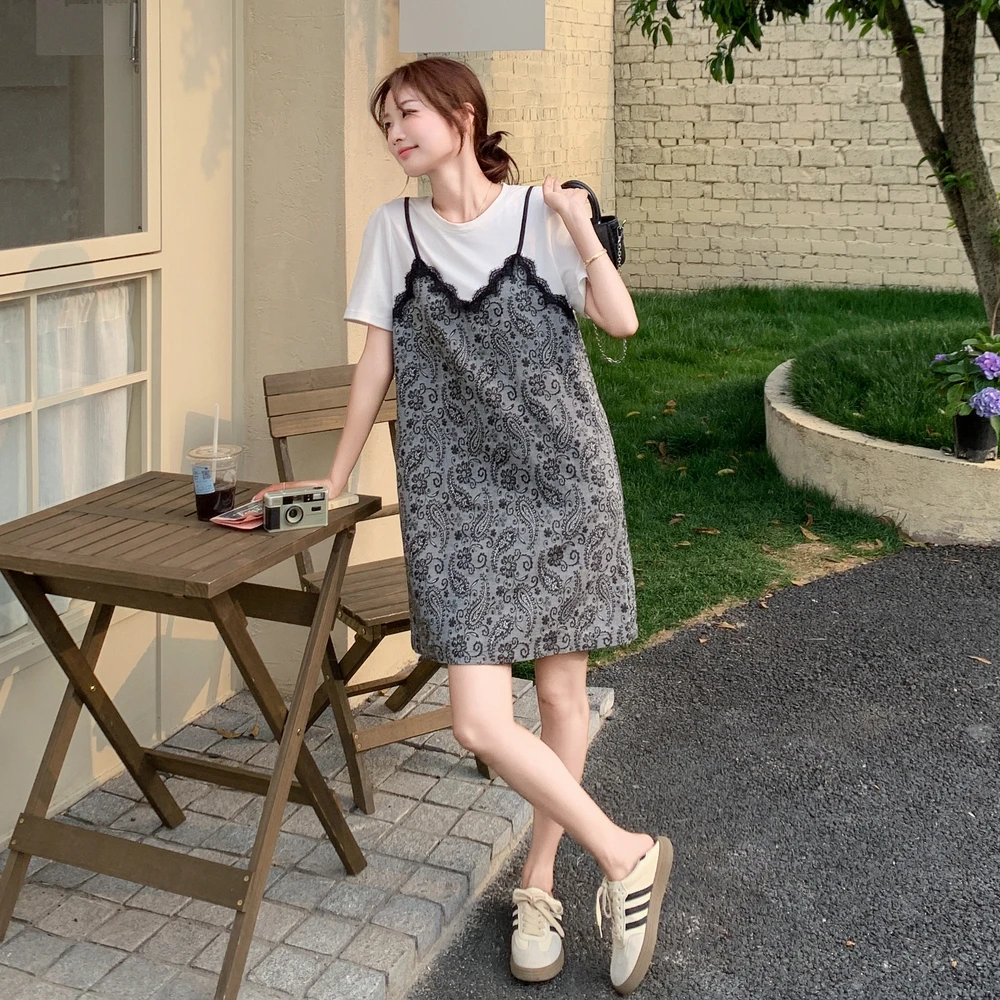 独特漂亮吊带裙碎花气质连衣裙女夏2025新款超好看减龄休闲A字裙