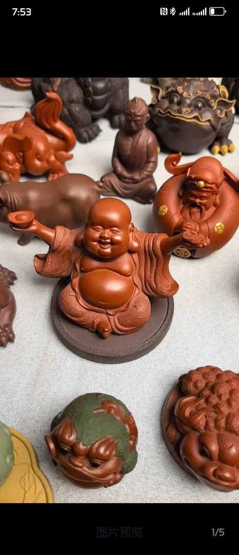 宜兴紫砂弥勒茶宠