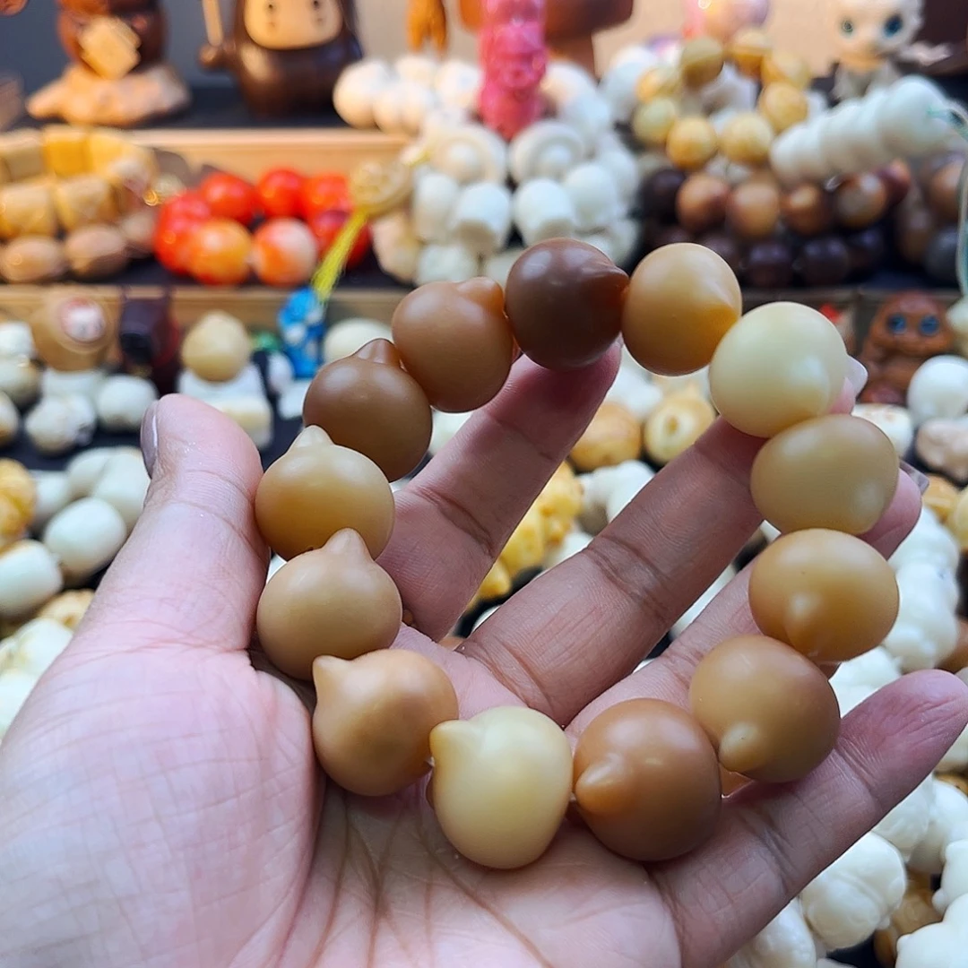 菩提根/象牙果手串菩提干磨猫头瑕