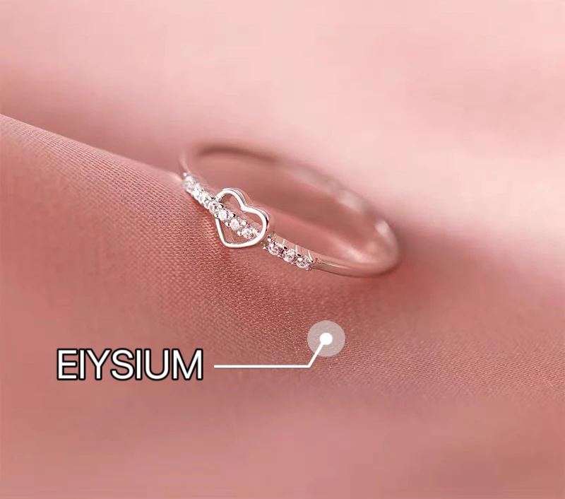 合金锆石戒指 ELYSIUM 轻奢时尚气质百搭戒指（6039）