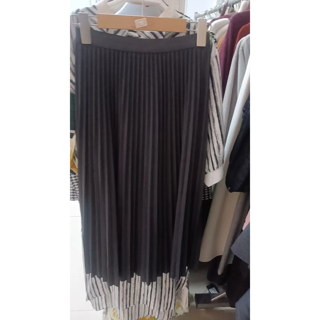 南宋丝府半身裙孤品F5057