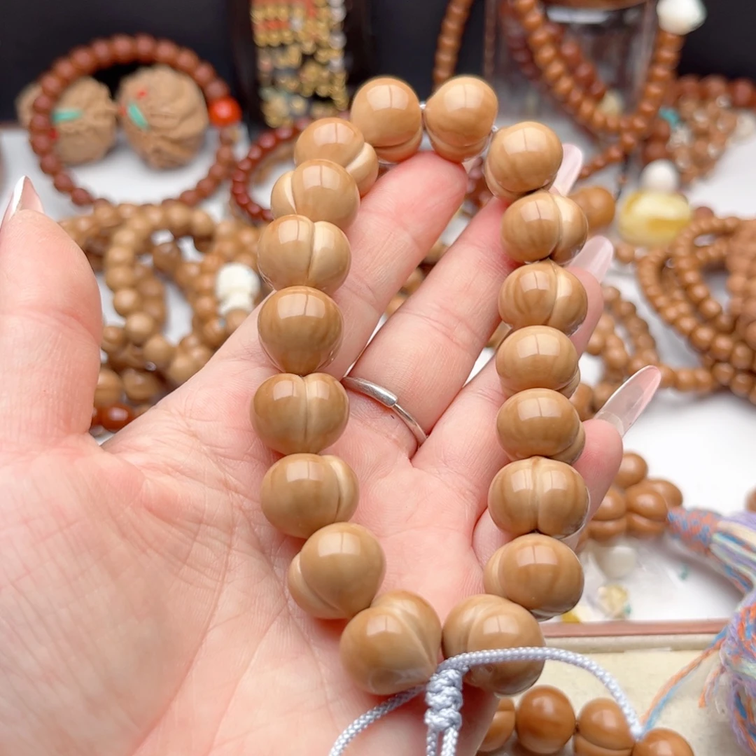 B****猴头核桃手串屁桃手工款