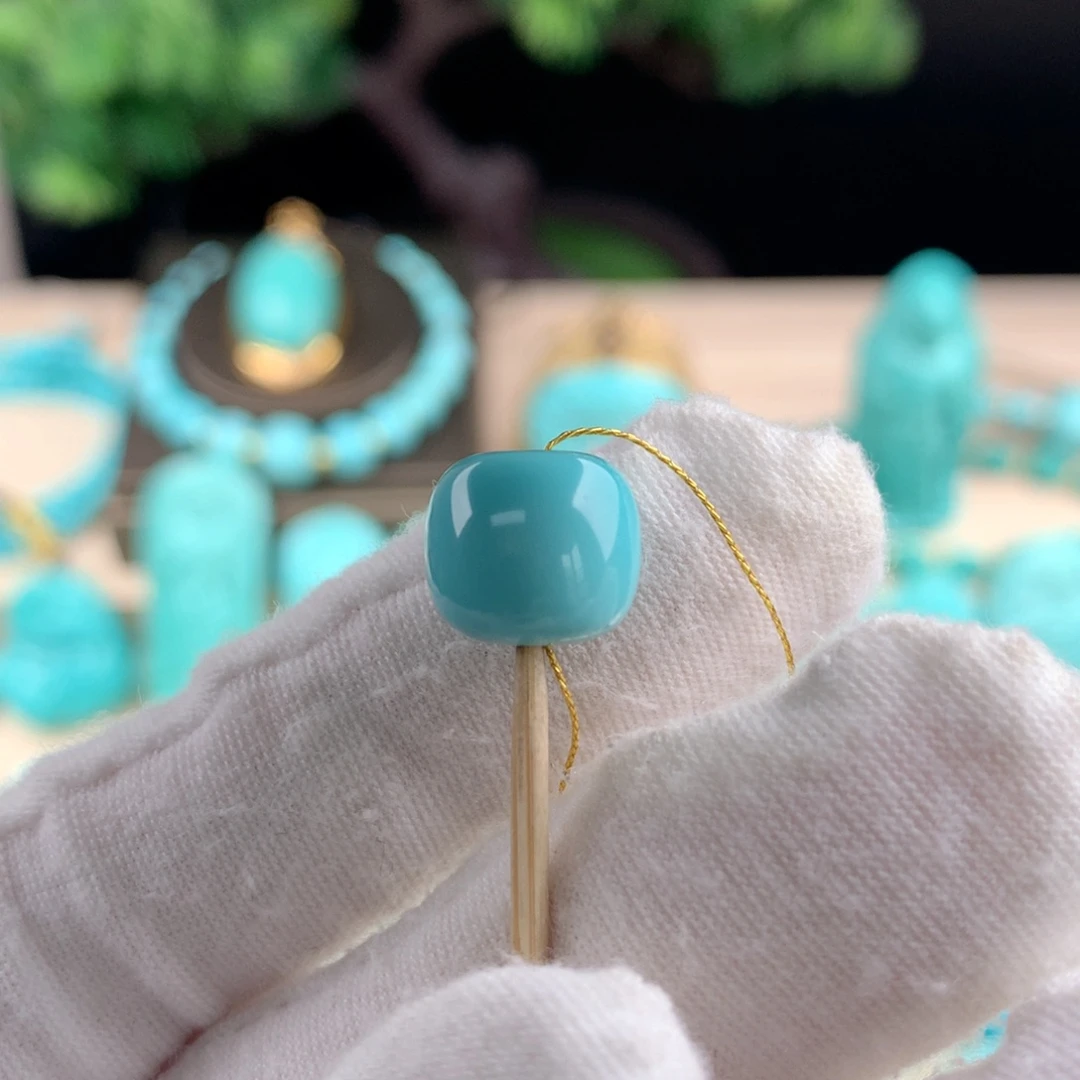 绿松石配珠卡10.7未镶嵌你****.